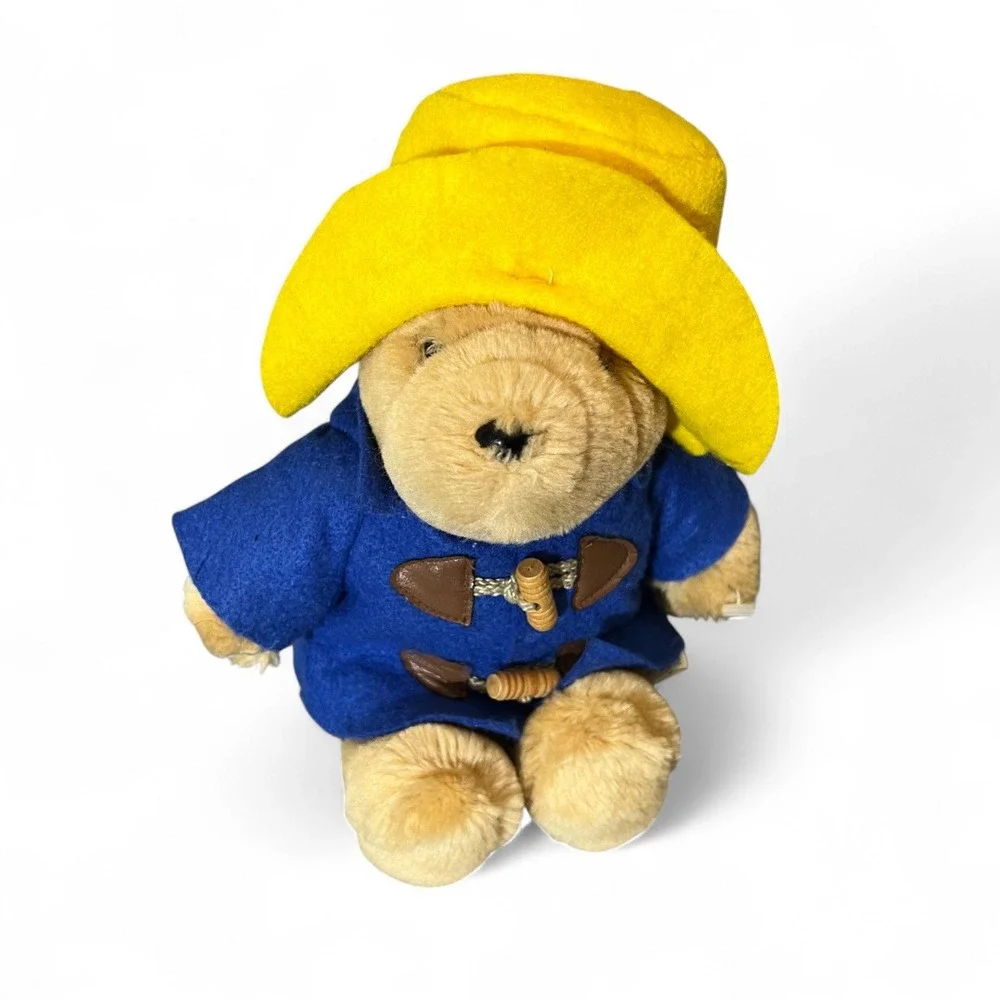 Vintage Sears Paddington Bear Plush Yellow Hat Blue‎ Coat Kids Gifts